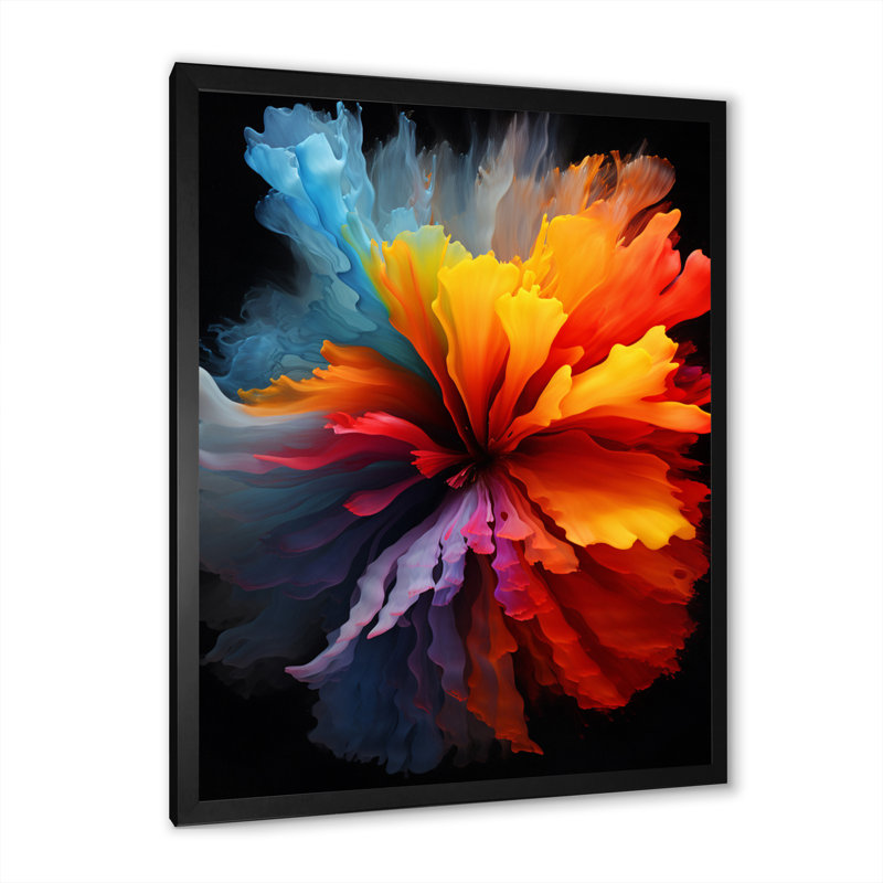 Arc-en-ciel aux nuances incolores, Cadre photo noir, H 20 po x l 12 po x P 1 po