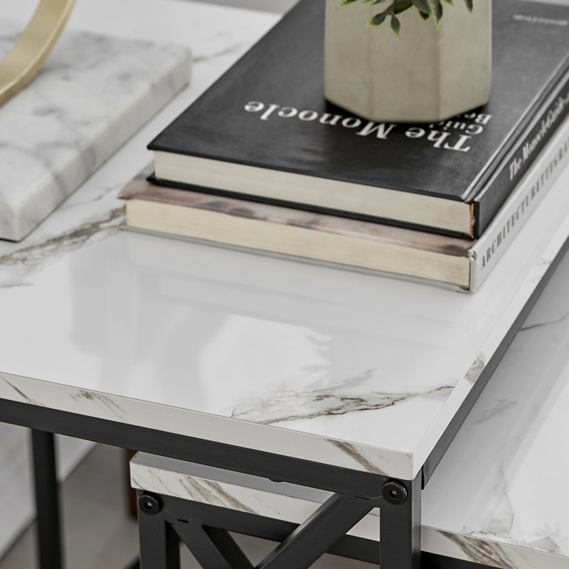 Millry Nesting Tables, White