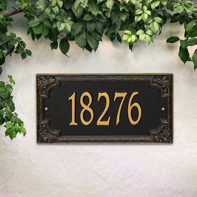 Signature Series 1-Line Wall Address Plaque