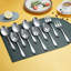 Ensemble d'ustensiles de service en acier inoxydable 10 pièces, comprenant une cuillère rainurée, une cuillère et une fourchette de service, un ensemble de couverts à polir miroir pour la salle à manger, la restauration et la maison-1945975996