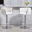 Tabouret de bar pivotant à hauteur ajustable avec dossier tissé et repose-pieds-1747495817