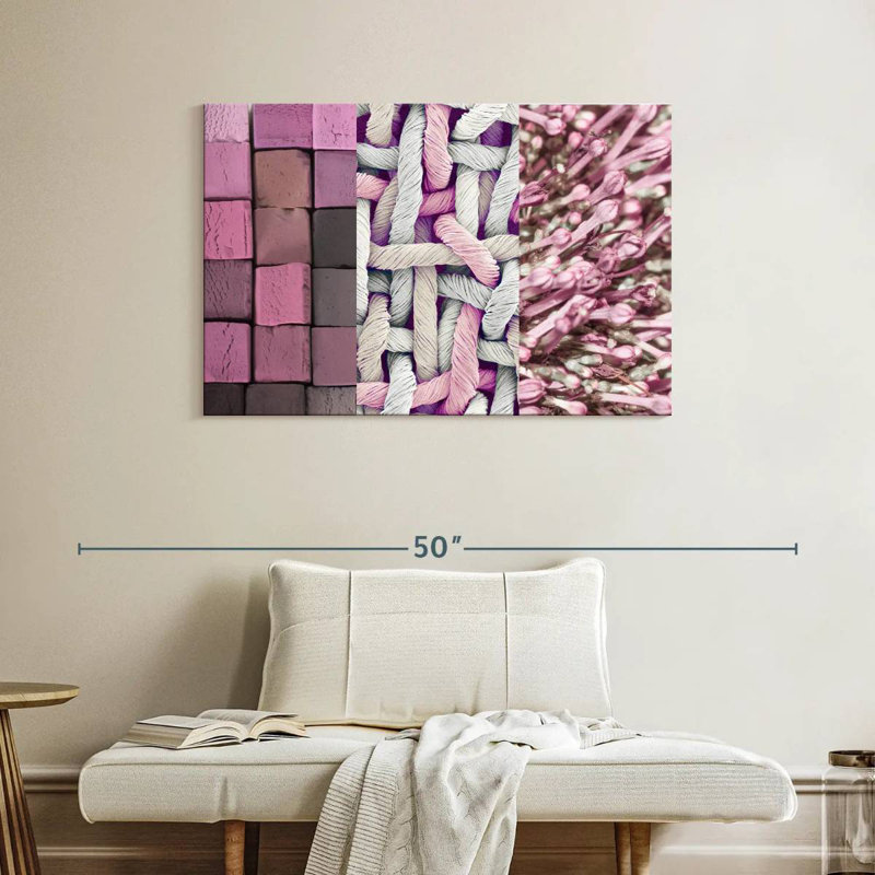 Kerner Pink Things, 26" H x 39" W