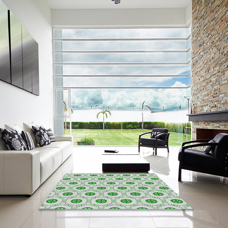 Geometric Indoor Rug, Square 8'