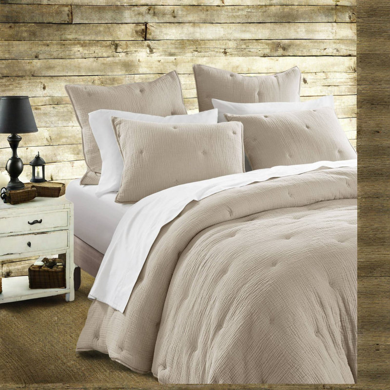 Comfortable Cotton Bedding Sets, Embroidered Taupe Style For Home