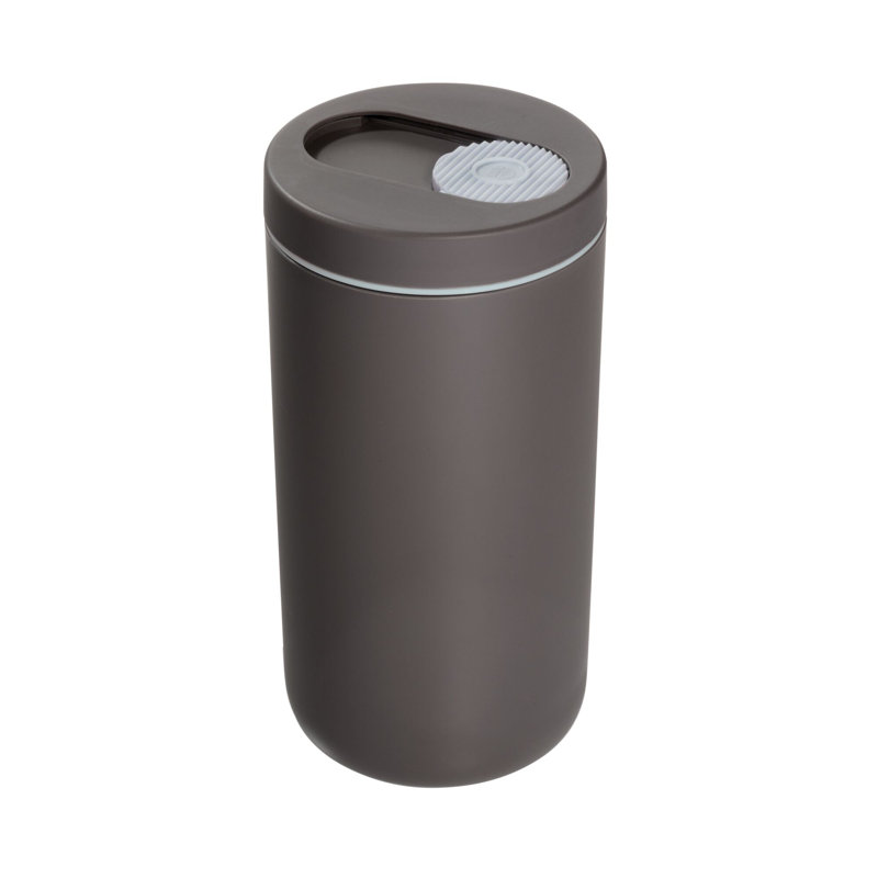iDesign iD Clean BPA-Free Plastic Refillable Wipe Dispenser, Charcoal