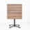Plateau de table carré en HPL Grosfillex 32 "avec rails