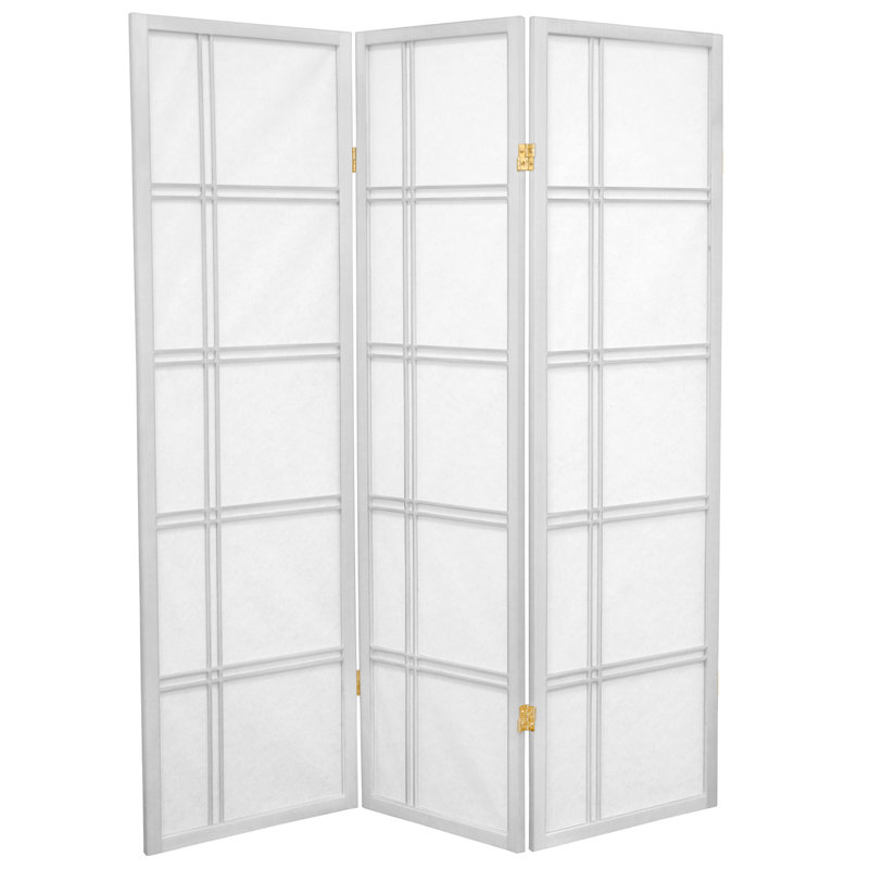Cloison pliante en papier de riz de 58,75 po Keitez, 3, 5 pi, Blanc