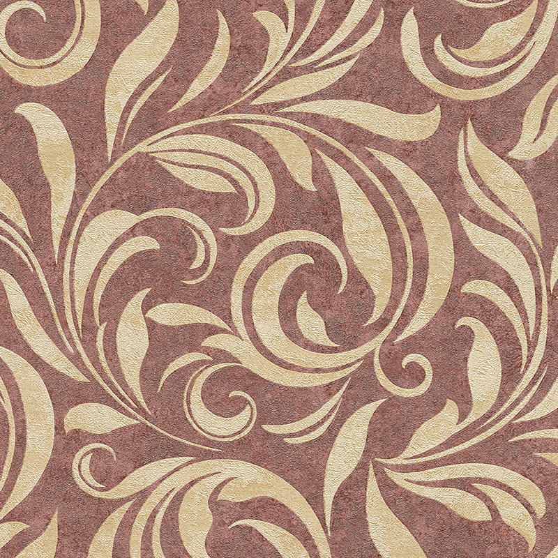 Nobile 10.05m x 70cm 3D Embossed Wallpaper, Beige/Red