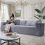 Canapé de 90 po sans os, canapé-lit 3 places en velours côtelé à assise profonde - sans assemblage, canapé en mousse sans cadre pour salon, chambre à coucher, appartement, dortoir, bureau-344933501