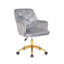 Chaise de bureau en velours Samatha-1448605072