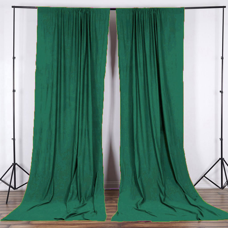 Antion Semi Sheer Curtain Single Panel, 56" x 120", Valley Green