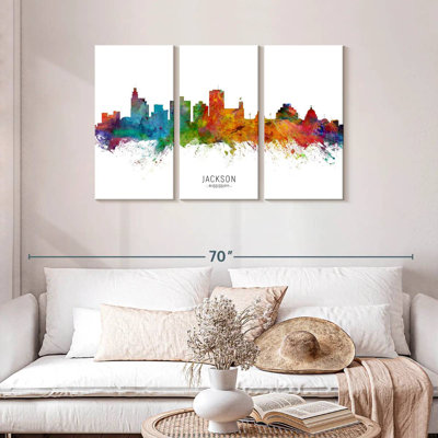 Jackson Mississippi Skyline I