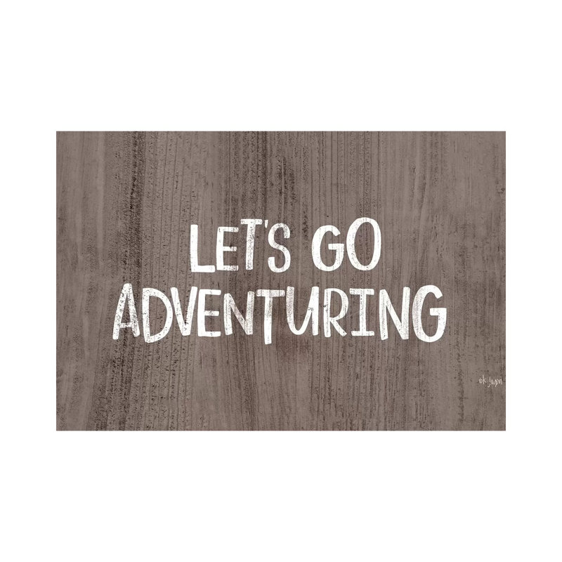 Let's Go A by Jaxn Blvd. - Wrapped Canvas Gallery-Wrapped Canvas Giclée, 20.32 cm H x 30.48cm W