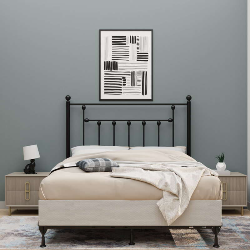 Victorian Black Headboard, Full