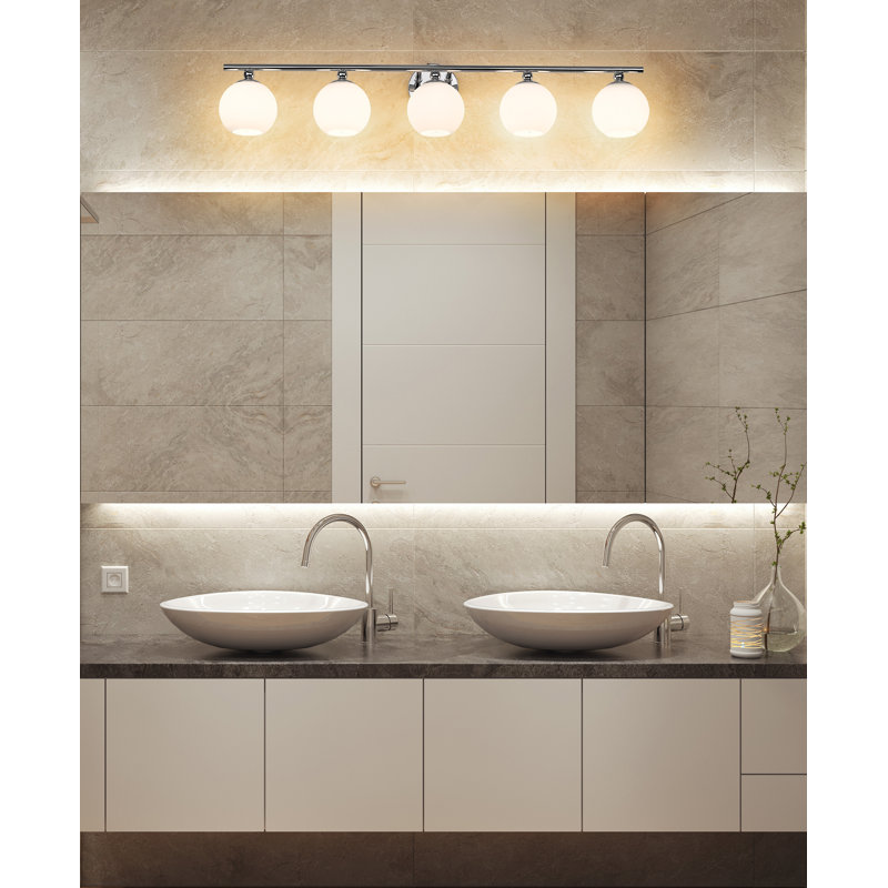 Blaikley 5 - Light Dimmable Vanity Light, Chrome