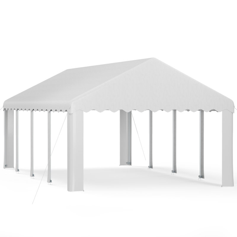 16 Ft. W x 23 Ft. D Canopy Tent With 4 Side Walls Heavy Duty Party Tents For Parties, 13ft. W x 23ft. D