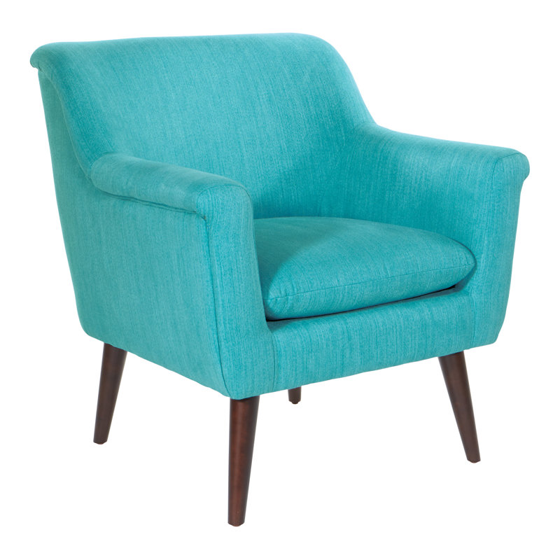 Fauteuil large en polyester 29,75 po Cresson, Turquoise