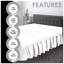 Premium Cotton Blend Plain Dyed Valance Sheet | Soft Durable and Breathable Luxury Bed Sheet for Ultimate Comfort-35991566-35991541