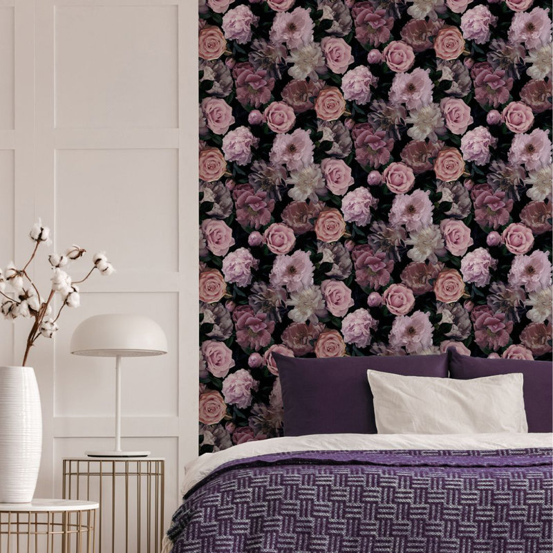 Rotteck Floral Wallpaper Roll