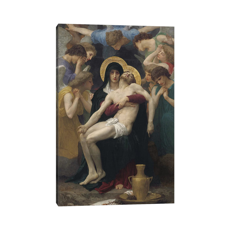 Pieta, 1876 by William-Adolphe Bouguereau - Wrapped Canvas Print, 66.04 cm H x 45.72 cm W x 3.175 cm D