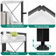  Corner Shelf 4 Tiers, Industrial Bookshelf With Cabinet,32d X 32w X 180h-458158725