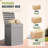 48-gallon Resin Package Delivery Box For Outside, Waterproof Storage Box With Lockable Secure-109369981