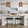 24" Modern Backless Saddle Counter Height Bar Stools With Metal Frame for Kitchen Island