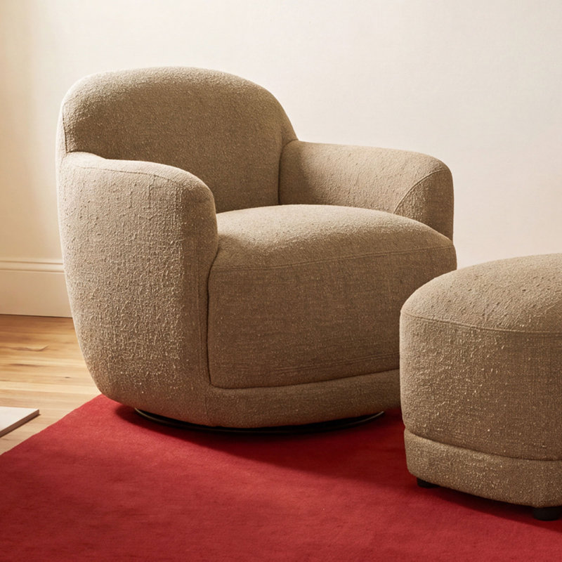 Andi Swivel Chair Berry, Beige