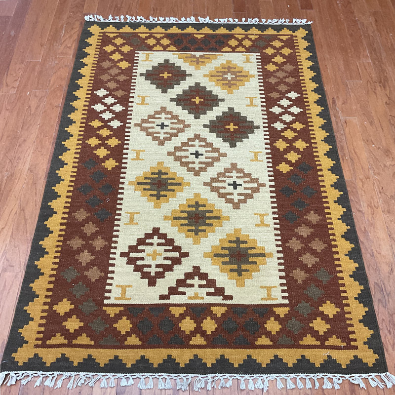 Wool Geometric Indoor Rug