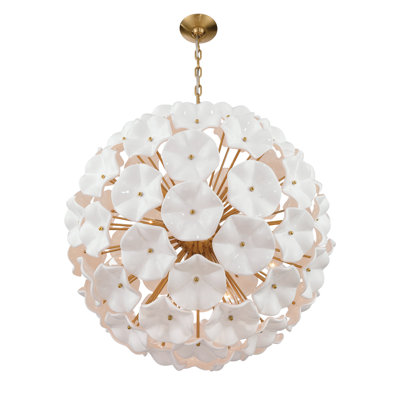 Lustre Seguis 28'' en laiton vieilli