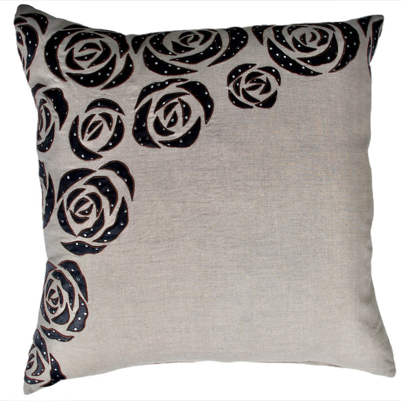 Lino Square Linen Pillow Cover and Insert, Natural
