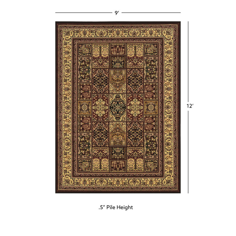 Lozoya Oriental Indoor Rug, Rectangle 9' x 12'