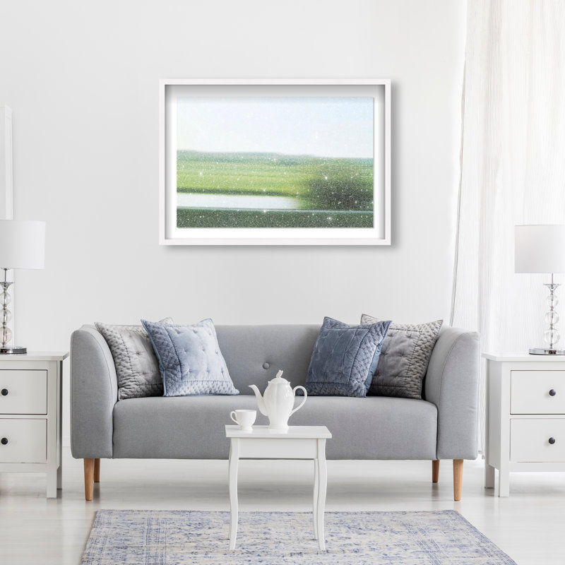 Velocity Meadow I Print by Oliver Gal, 25.5"H x 37.5"W, White Shadowbox