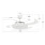 Adilene 122cm Ceiling Fan with LED Lights