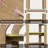 70.86" Tall 5-Tier Teak Arched Bookshelf