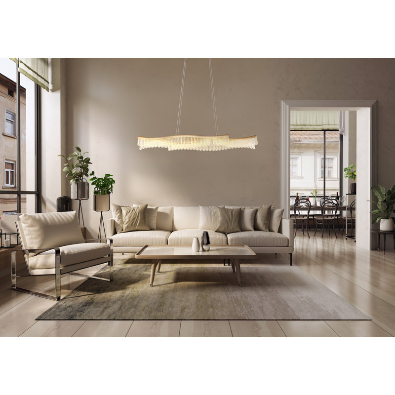 Bev 1 - Light Gold LED Pendant