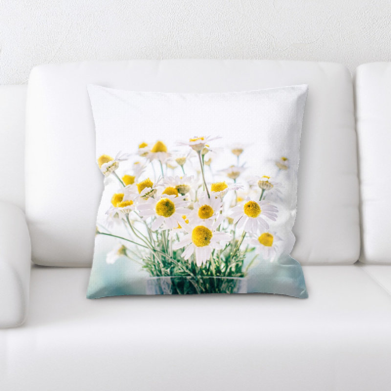 Coussin décoratif fleurs