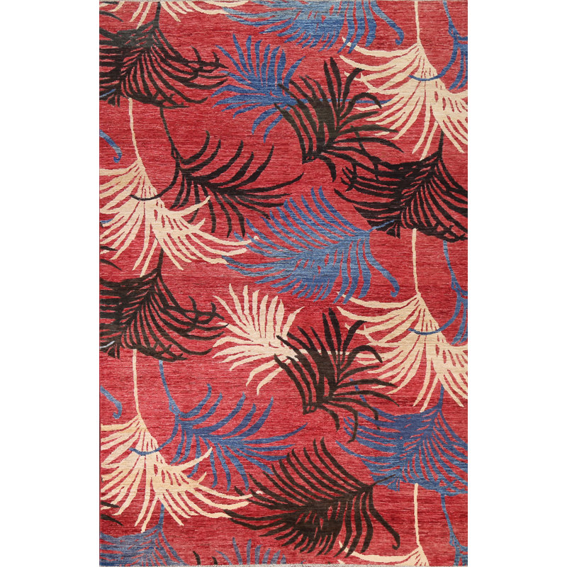 Tapis oriental à motif de légumes Gabbeh 7 x 10