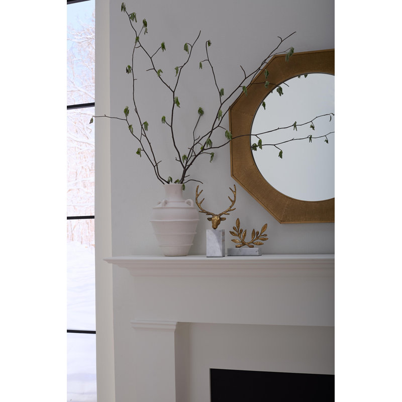 Martina Hexagon Brass Wall Mirror