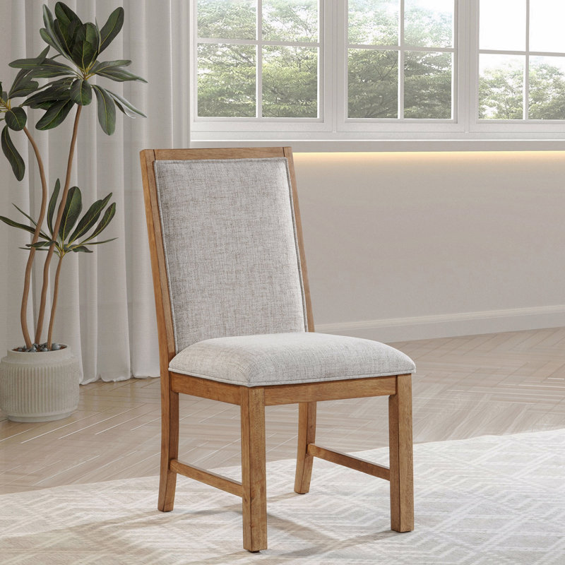 Chaise d'appoint rembourrée (ensemble de 2)
