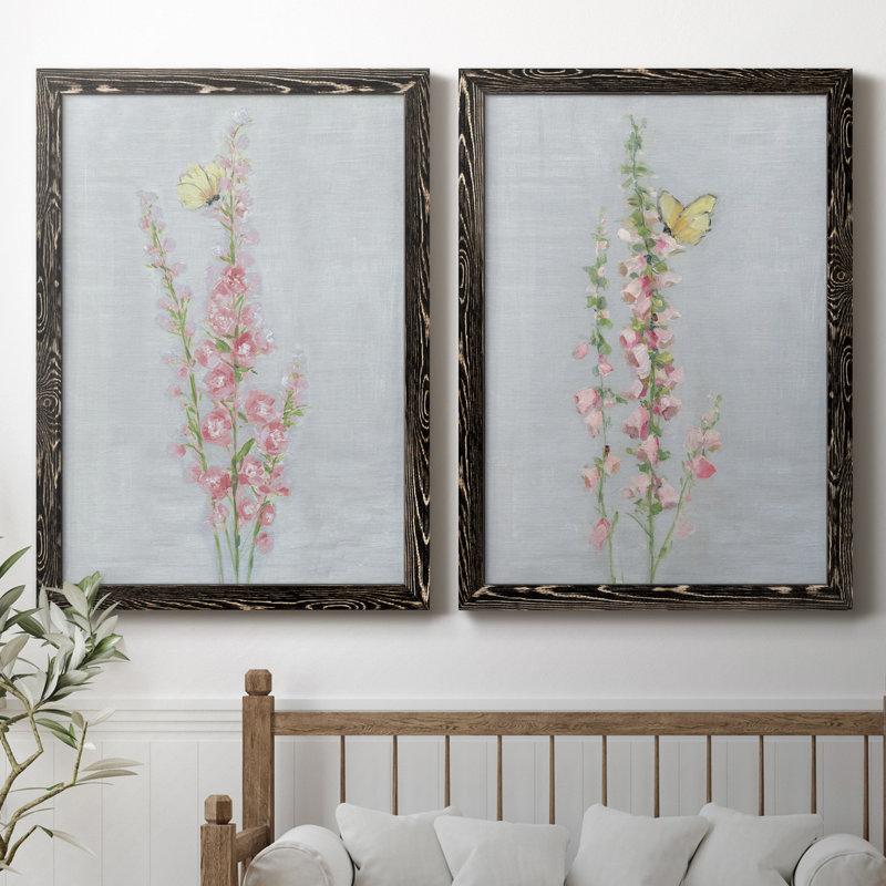 Foxglove Garden I - ensemble de 2 reproductions, H 31,5 po x l 47 po x P 1,5 po, H 31,5 po x l 47 po x P 1,5 po, Pas de tapis