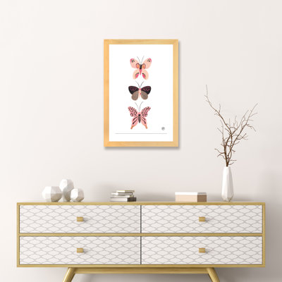 «Butterfly Trio», art encadré
