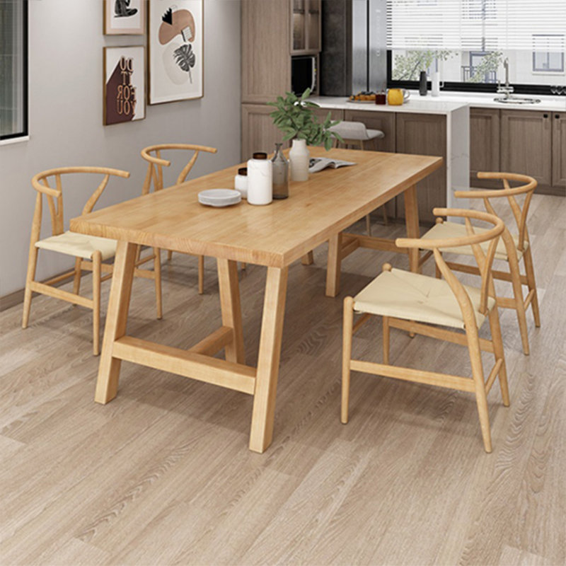 High quality solid wood table set, 29.52"H x 70.86"L x 31.49"W
