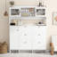 Armoire à chaussures multifonctionnelle avec tablette de rangement et 6 tiroirs rabattables-552343903