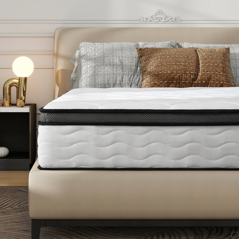 Full Mattress, 10 Inch Full Hybrid Mattress In A Box, Individually Wrapped Pocket Coils Innerspring Mattress, Medium Firm, Pressure Relief & Breathable Comfort, Certipur-US, OEKO-TEX