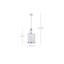 Luminaire suspendu cylindrique 1 lumière Genowefa-88608616