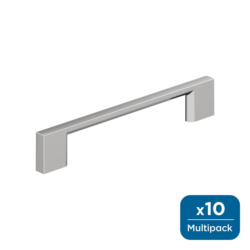 Poignée d'armoire chrome poli 5-1 / 16 po (128 mm) Cityscape - paquet de 10, Chrome poli