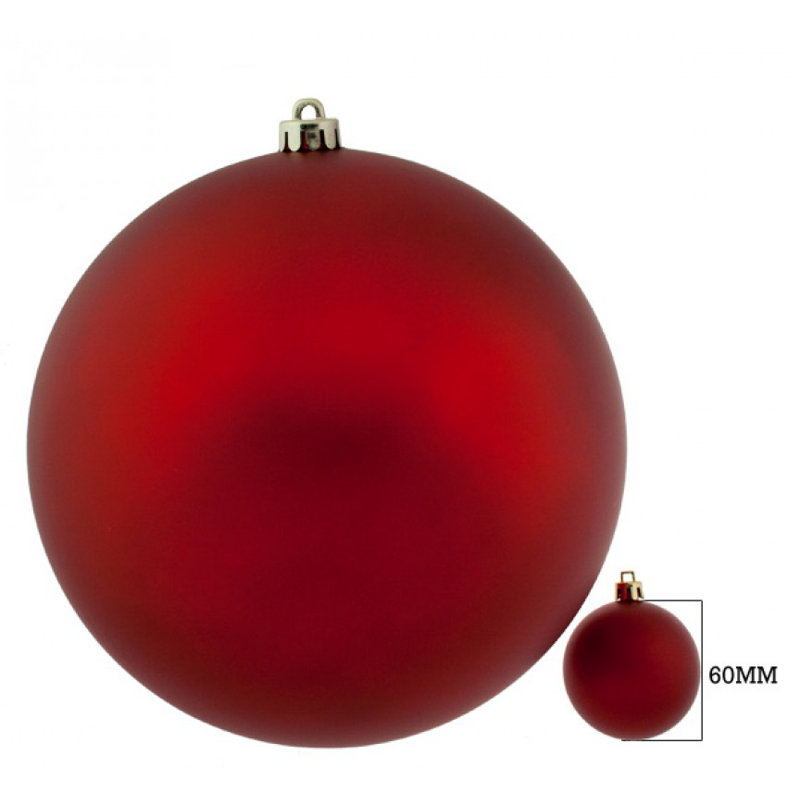 Bauble, 25cm H x 25cm W, Red
