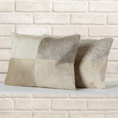 Alanea Patchwork Feather Throw Pillow