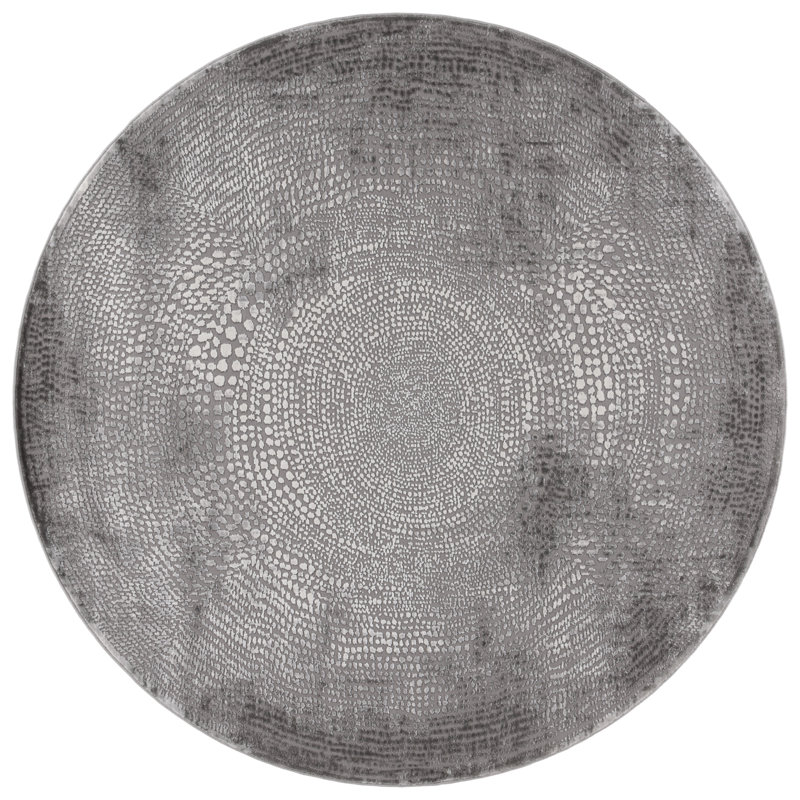 Blossie Performance Abstract Rug, Round 6'7"